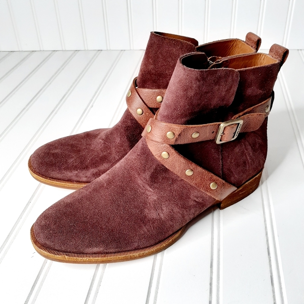 NEW Kork-Ease® Kenai  Burgundy Leather Bootie C296 - Picture 2 of 11